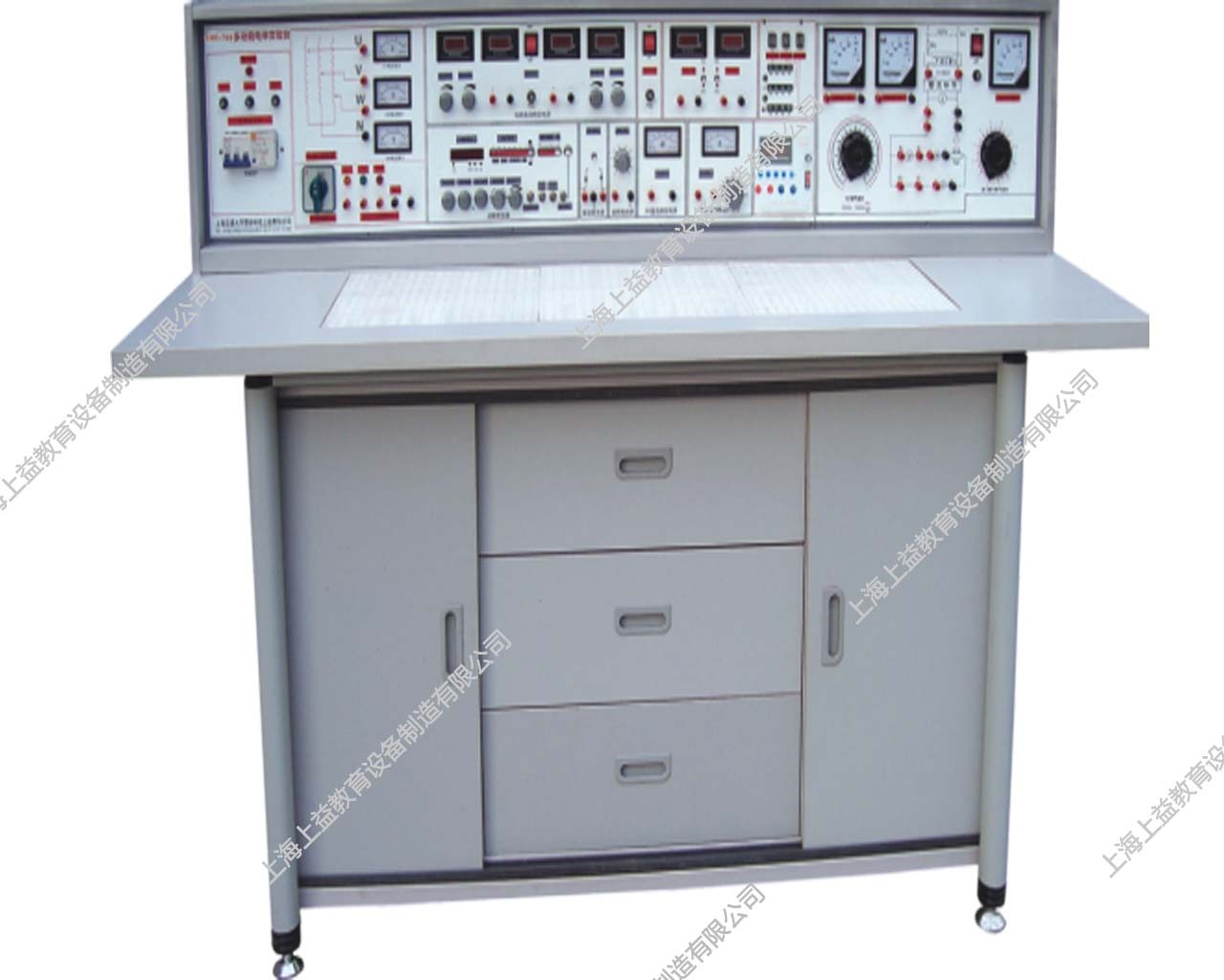 SYJZD--988D電工模電數(shù)電電拖創(chuàng)新實驗與技能實訓考核實驗室成套設(shè)備（帶智能型功率表、功率因數(shù)表、直流電機）